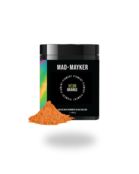 MAD MAYKER Neon Powder Pigment for Jesmonite AC100 series Canada USA Mexico Neon Orange
